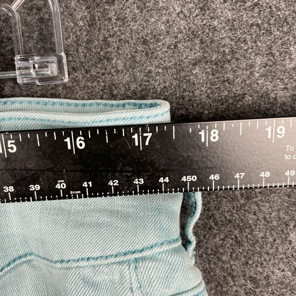 Torrid Regular Button Light Blue Colored Mid-Rise… - image 5